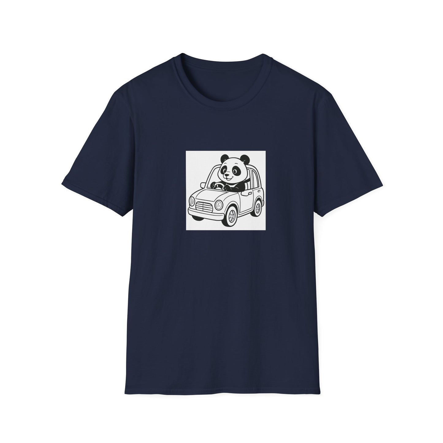 Cute Panda Driving T-Shirt, Funny Animal Tee, Gift for Animal Lovers, Birthday Present, Casual Wear