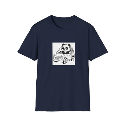 Cute Panda Driving T-Shirt, Funny Animal Tee, Gift for Animal Lovers, Birthday Present, Casual Wear