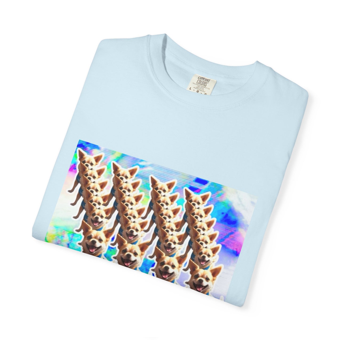 Vibrant Dog Lover Unisex T-shirt | Casual Wear, Pet-Themed Gift, Unique Graphic Tee, Fun Gift for Dog Owners, Colorful Art Shirt