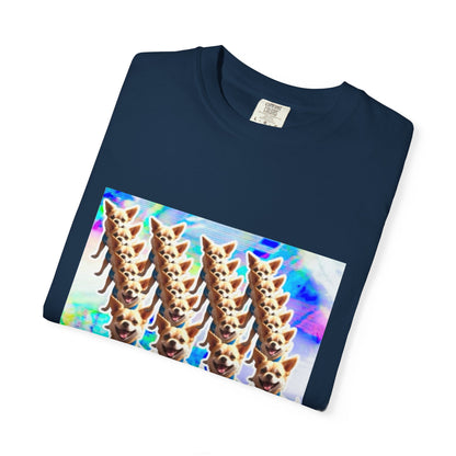 Vibrant Dog Lover Unisex T-shirt | Casual Wear, Pet-Themed Gift, Unique Graphic Tee, Fun Gift for Dog Owners, Colorful Art Shirt