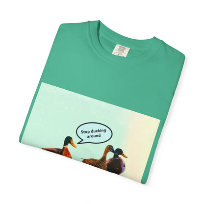 Quirky Duck Conversation T-shirt, Fun Graphic Tee