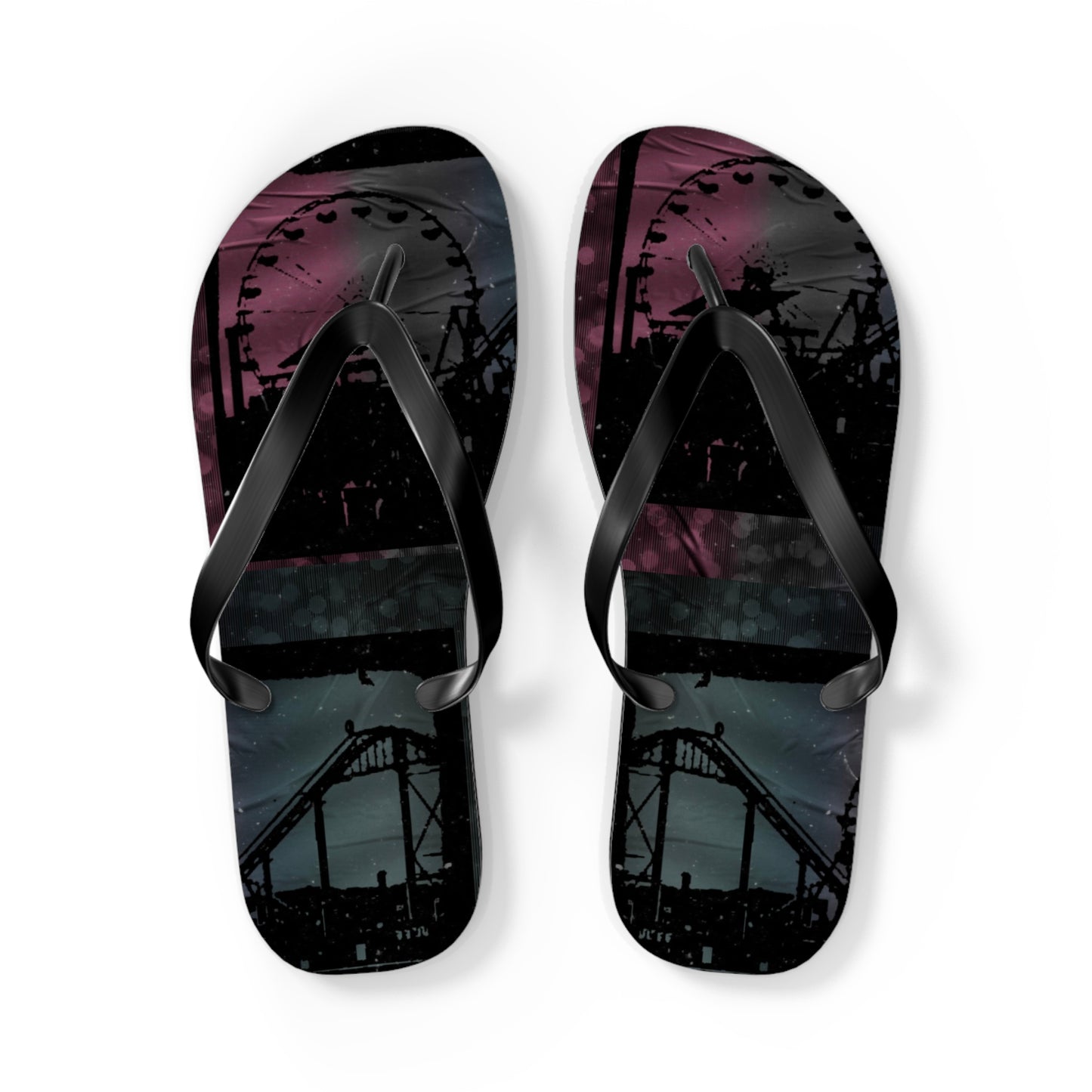Amusement Park Flip Flops