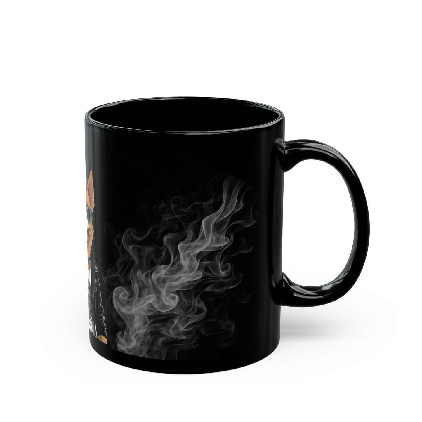 Punk Rock Dog Mug - Cool Canine Coffee Cup, Gift for Dog Lovers, Pet Owner Gift, Unique Home Decor, Halloween and Birthday Present