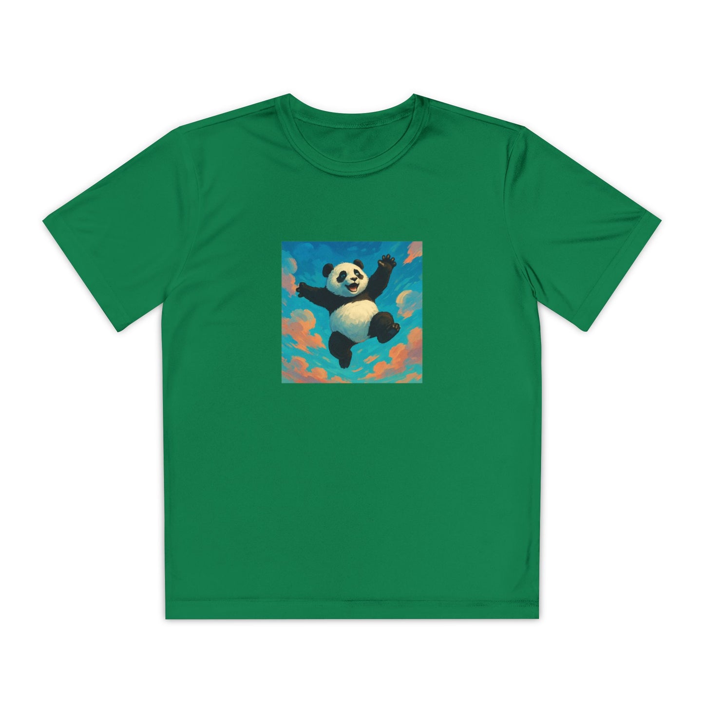 Youth Panda T-Shirt - Whimsical Cotton Tee for Kids, Perfect Gift for Birthdays, Cute Animal Shirt, Playful Casual Wear