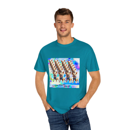 Vibrant Dog Lover Unisex T-shirt | Casual Wear, Pet-Themed Gift, Unique Graphic Tee, Fun Gift for Dog Owners, Colorful Art Shirt