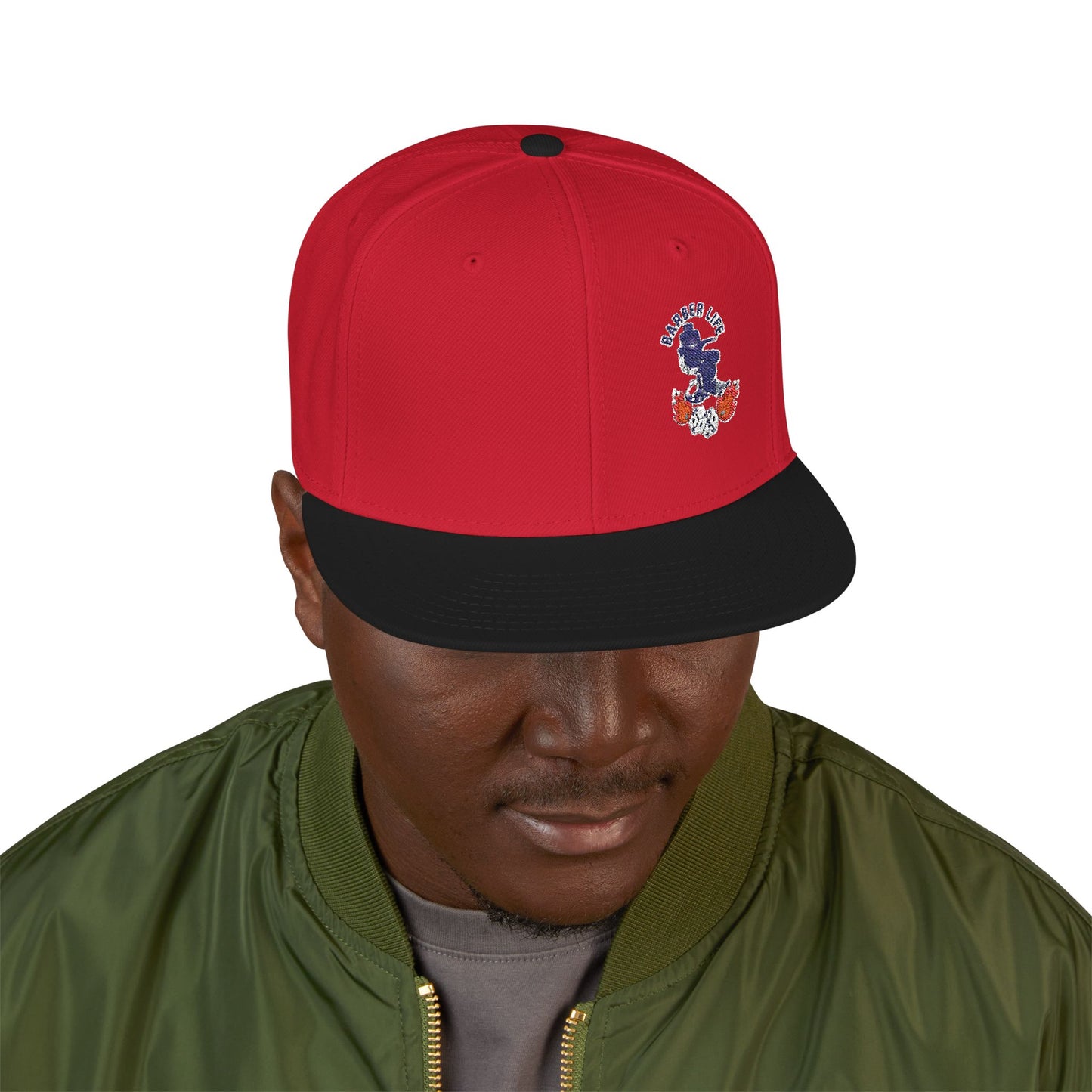 Snapback Hat Barber Life (Embroidery)