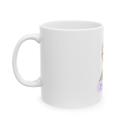 Funny Grandma Ceramic Mug, Gift for Coffee Lovers, Humor Mug, Grandparent Gift, Cute Coffee Cup, F You'all Mug