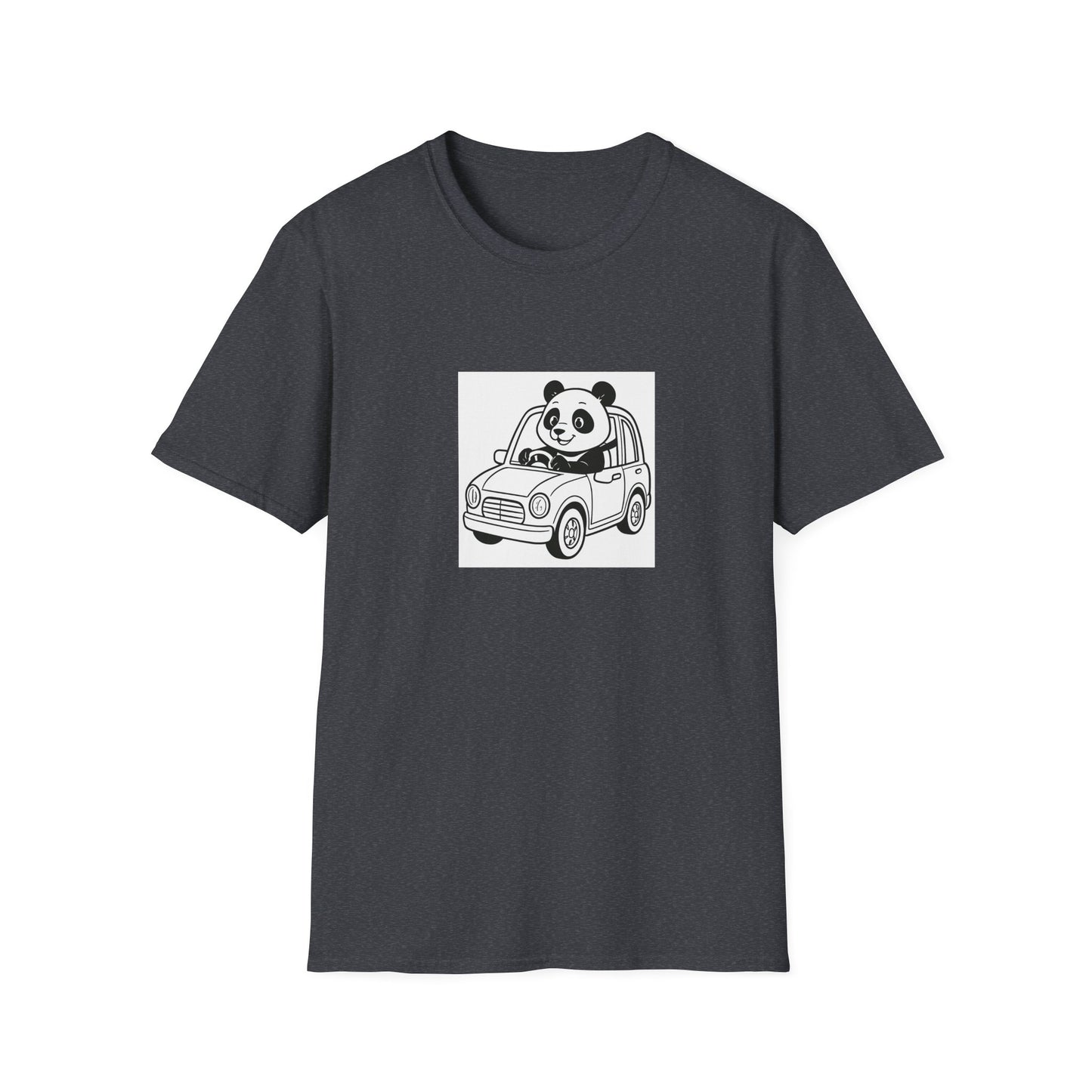 Cute Panda Driving T-Shirt, Funny Animal Tee, Gift for Animal Lovers, Birthday Present, Casual Wear