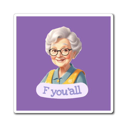 Funny Grandma Magnet, Quirky Kitchen Decor, Gift for Grandparents, Retro Art Magnet, Unique Fridge Magnet