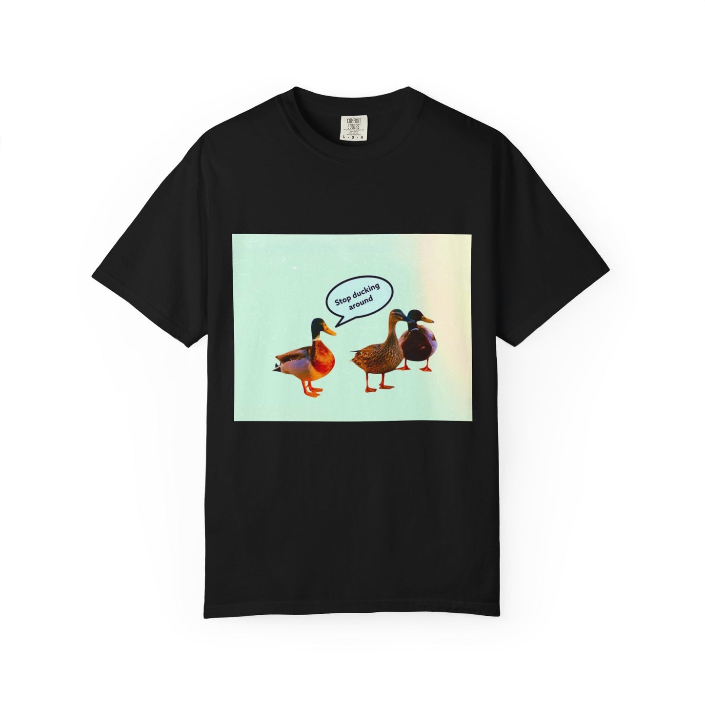Quirky Duck Conversation T-shirt, Fun Graphic Tee
