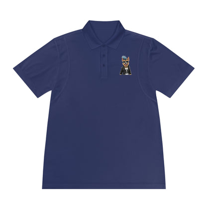 Sport Polo Shirt with Cool Dog Design