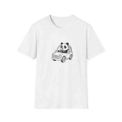 Cute Panda Driving T-Shirt, Funny Animal Tee, Gift for Animal Lovers, Birthday Present, Casual Wear