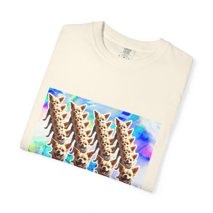 Vibrant Dog Lover Unisex T-shirt | Casual Wear, Pet-Themed Gift, Unique Graphic Tee, Fun Gift for Dog Owners, Colorful Art Shirt