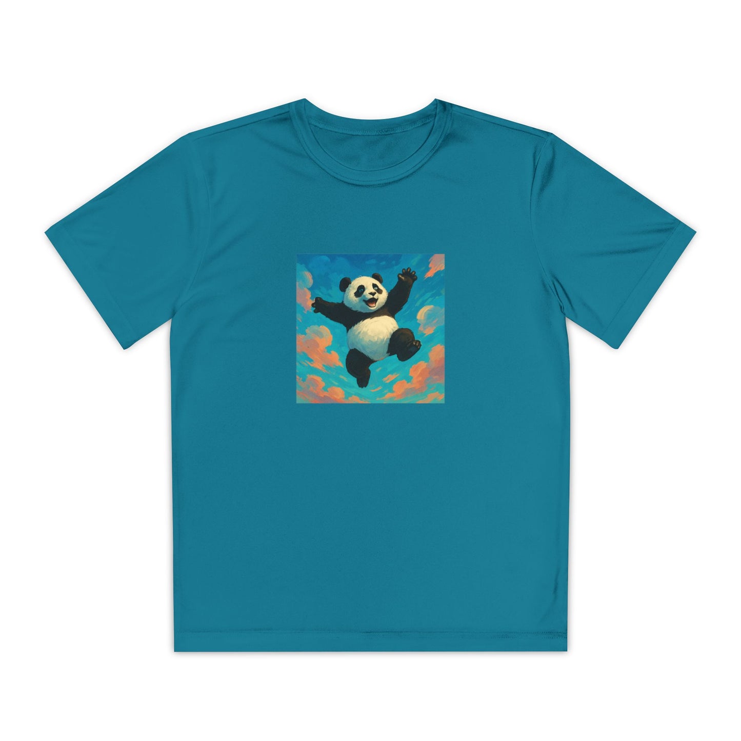 Youth Panda T-Shirt - Whimsical Cotton Tee for Kids, Perfect Gift for Birthdays, Cute Animal Shirt, Playful Casual Wear