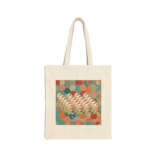 Colorful Patterned Cotton Canvas Tote Bag, Eco-Friendly Shopping Bag, Beach Tote, Art Lover Gift, Reusable Grocery Bag, Casual Bag