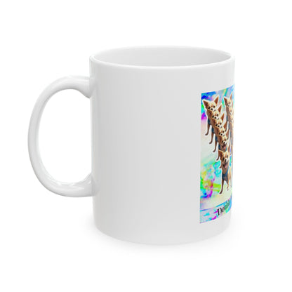 Double Vision Edition Dog Lover Ceramic Mug for Coffee Lovers, Gift for Pet Owners, Unique Dog Mug, Colorful Chihuahua Mug