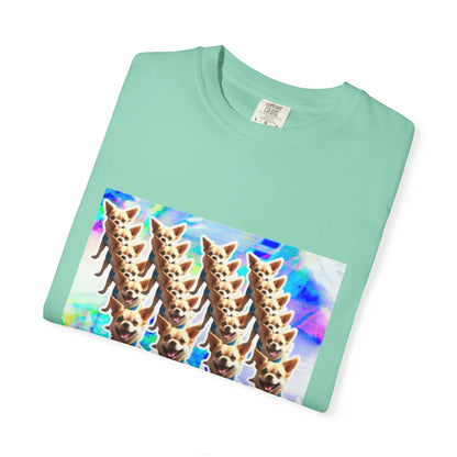 Vibrant Dog Lover Unisex T-shirt | Casual Wear, Pet-Themed Gift, Unique Graphic Tee, Fun Gift for Dog Owners, Colorful Art Shirt