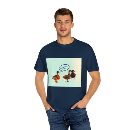 Quirky Duck Conversation T-shirt, Fun Graphic Tee