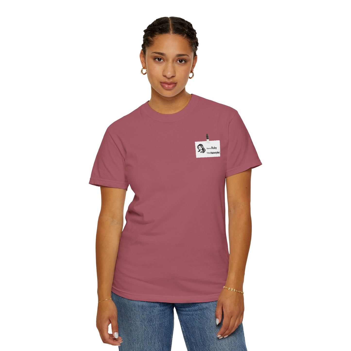 Ruby the Hair Stylist Badge  Garment-Dyed T-shirt