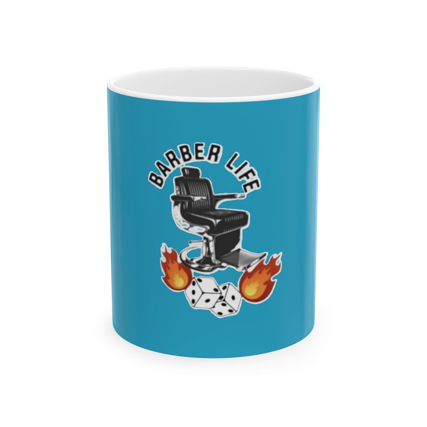 Barber Life Ceramic Mug, Perfect Gift for Barbers