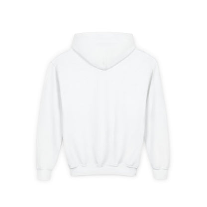 Youth Hooded Sweatshirt with Colorful Dog Print, Funny Gift for Kids, Cozy Casual Wear, Ideal for Birthdays, Holidays, Special Occasions