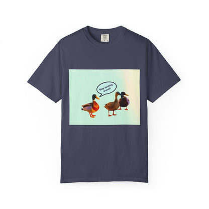 Quirky Duck Conversation T-shirt, Fun Graphic Tee