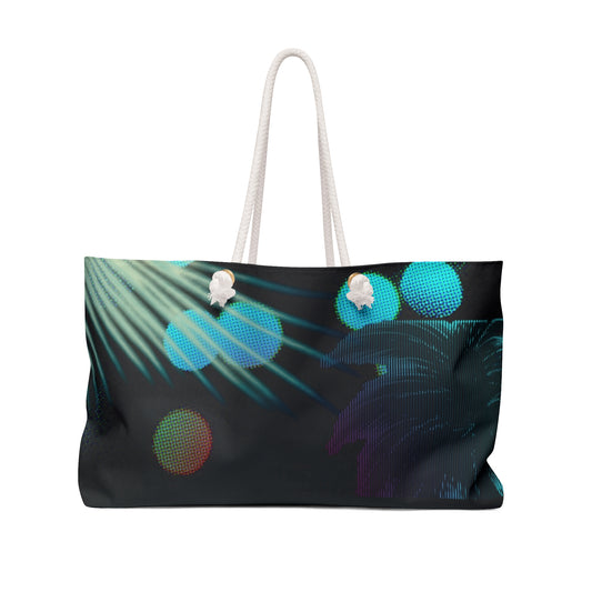Tropical Vibes Weekender Bag | Travel Tote, Beach Bag, Weekend Getaway, Stylish Tote, Vacation Essentials