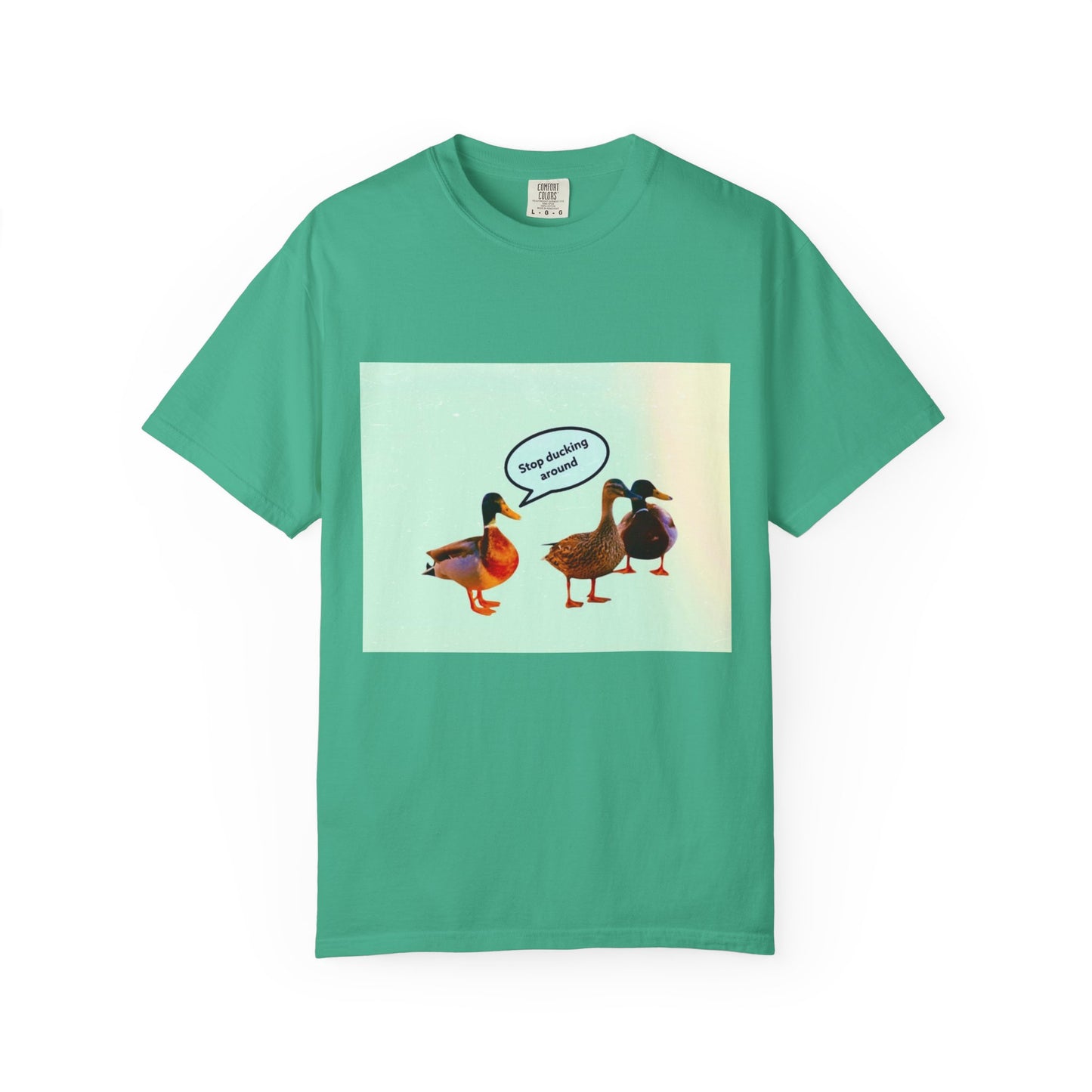 Quirky Duck Conversation T-shirt, Fun Graphic Tee