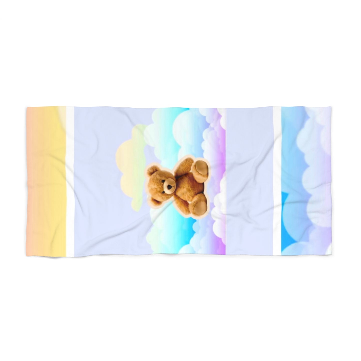 Cute Bear Beach Towel, Summer Towel, Teddy Bear Towel, Vacation Accessory, Gifts for Beach Lovers, Kids' Summer Essentials