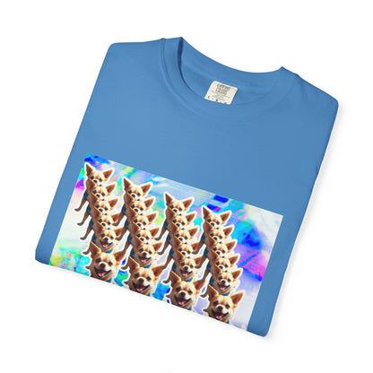 Vibrant Dog Lover Unisex T-shirt | Casual Wear, Pet-Themed Gift, Unique Graphic Tee, Fun Gift for Dog Owners, Colorful Art Shirt