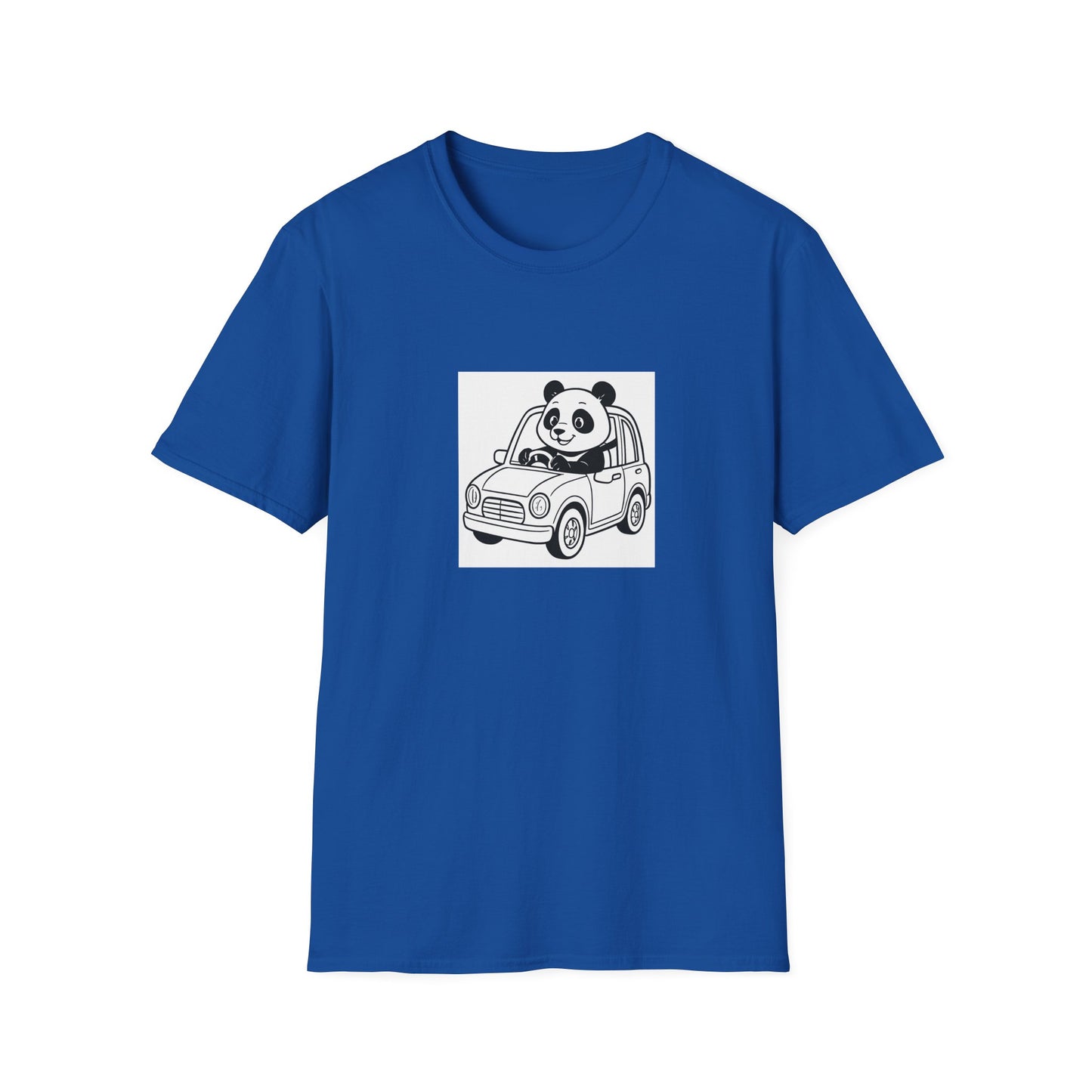 Cute Panda Driving T-Shirt, Funny Animal Tee, Gift for Animal Lovers, Birthday Present, Casual Wear