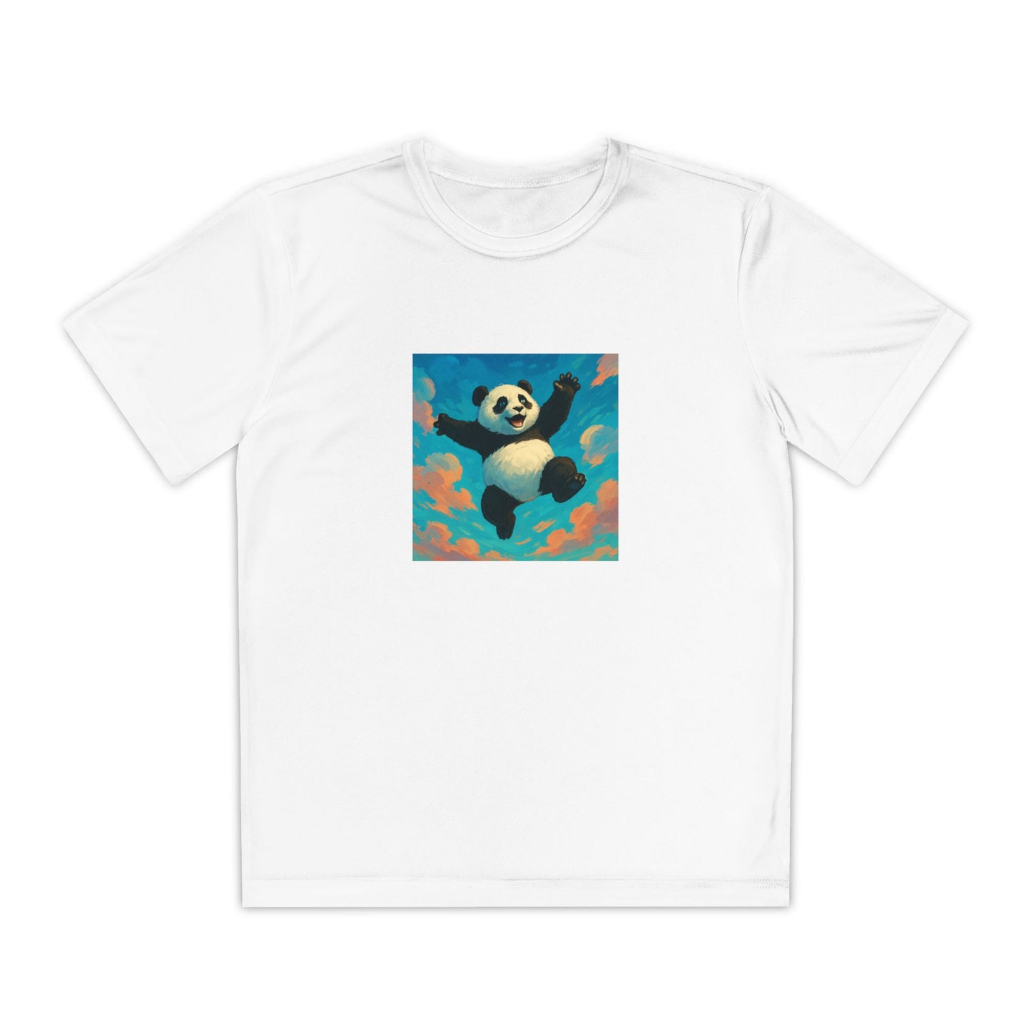 Youth Panda T-Shirt - Whimsical Cotton Tee for Kids, Perfect Gift for Birthdays, Cute Animal Shirt, Playful Casual Wear