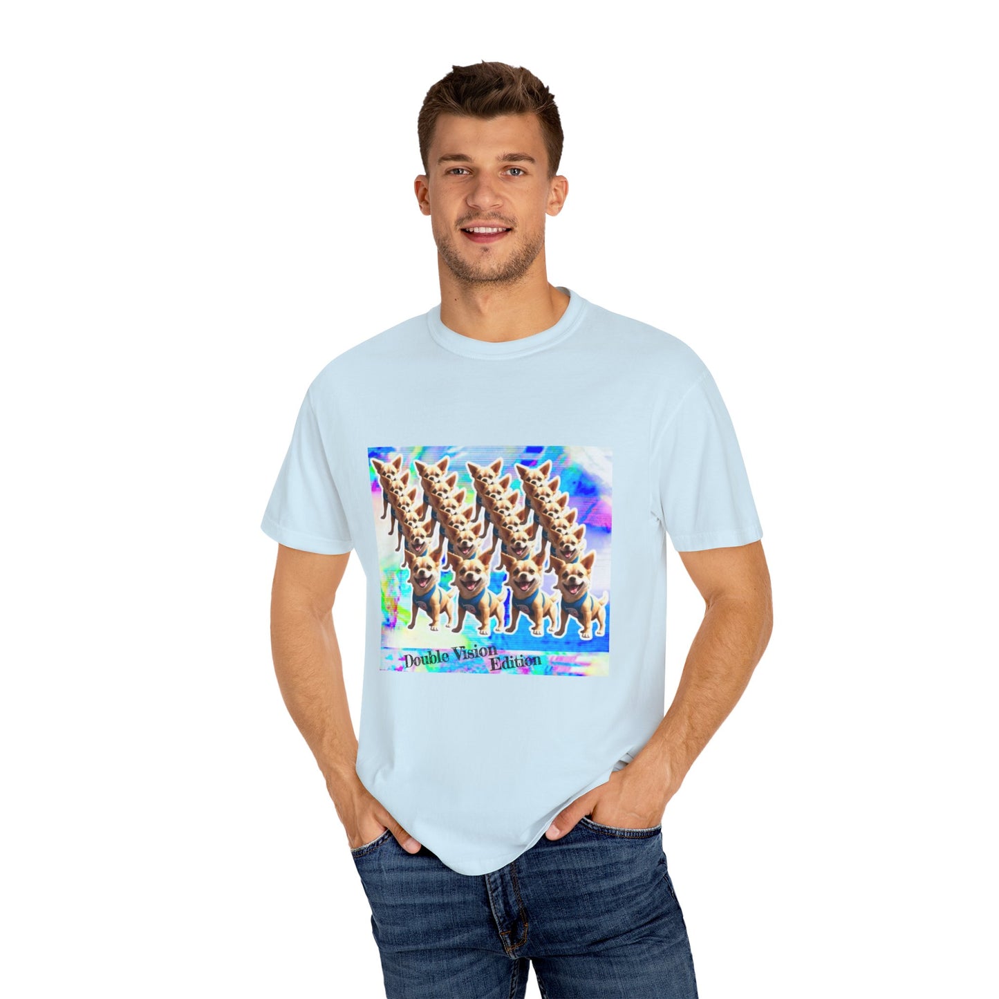 Vibrant Dog Lover Unisex T-shirt | Casual Wear, Pet-Themed Gift, Unique Graphic Tee, Fun Gift for Dog Owners, Colorful Art Shirt