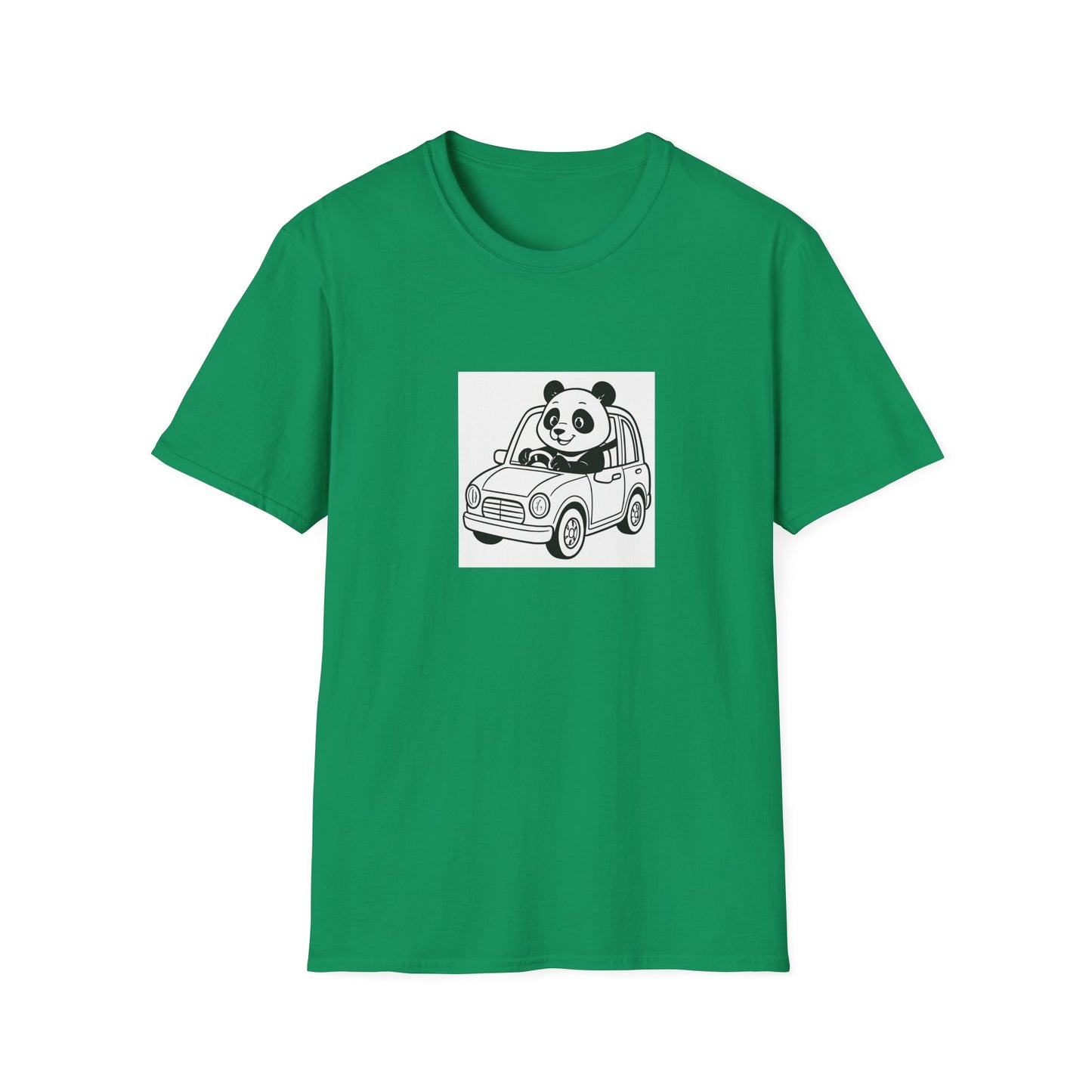 Cute Panda Driving T-Shirt, Funny Animal Tee, Gift for Animal Lovers, Birthday Present, Casual Wear