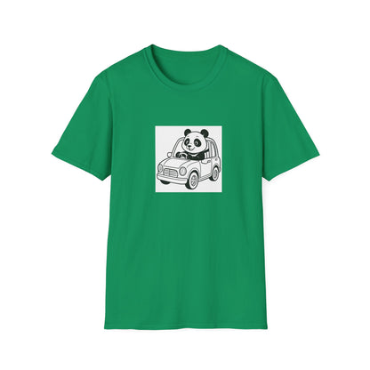 Cute Panda Driving T-Shirt, Funny Animal Tee, Gift for Animal Lovers, Birthday Present, Casual Wear