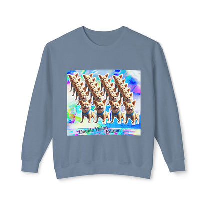 Vibrant Dog Print Crewneck Sweatshirt - Fun, Unisex Lightweight Pullover, Casual Wear, Pet Lover Gift, Unique Party Apparel, Cozy [...]