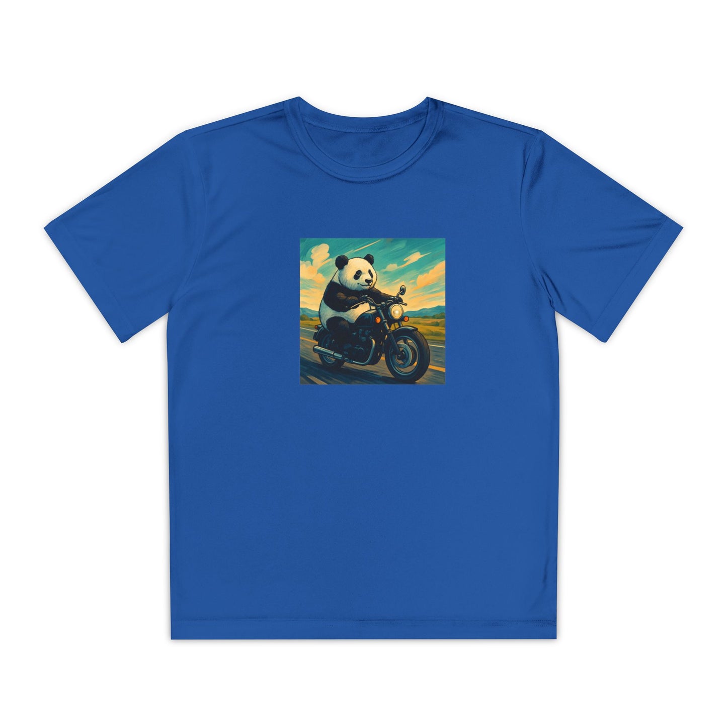 Panda Motorcycle Youth Tee | Fun Kids T-Shirt, Biker Vibes, Adventure Shirt, Gift for Young Riders, Trendy Casual Wear