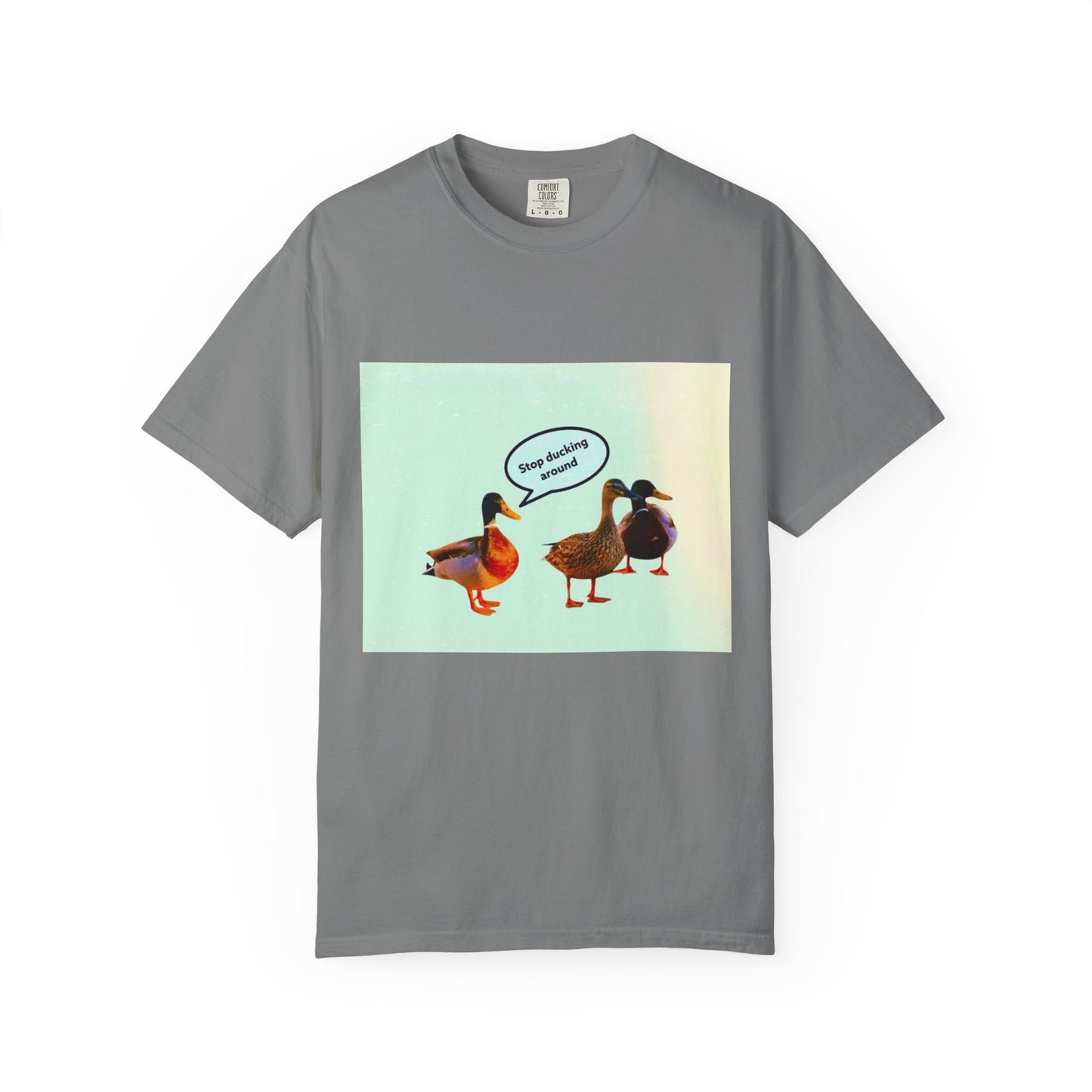 Quirky Duck Conversation T-shirt, Fun Graphic Tee