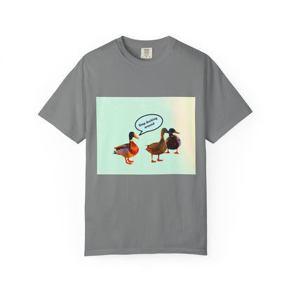 Quirky Duck Conversation T-shirt, Fun Graphic Tee