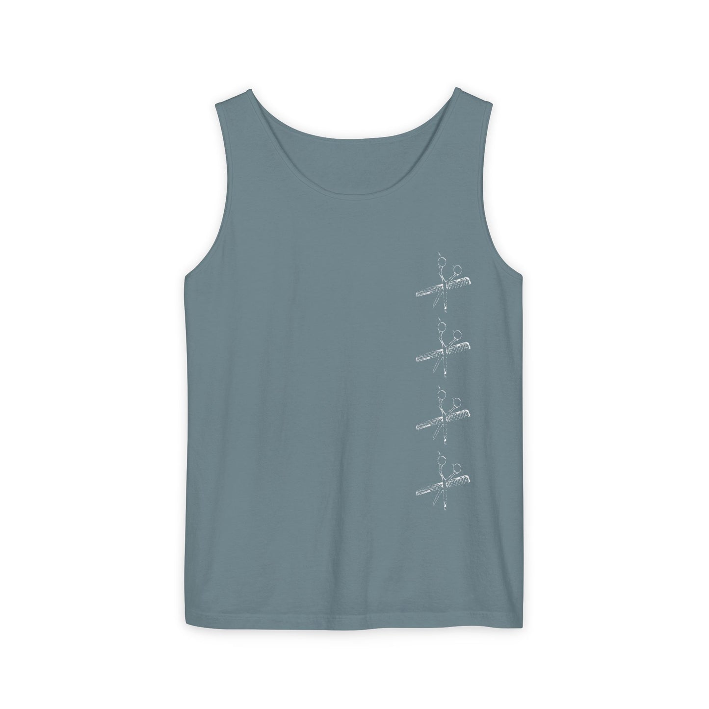 Scissors on the Side  Unisex Garment-Dyed Tank Top