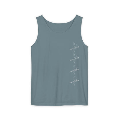 Scissors on the Side  Unisex Garment-Dyed Tank Top