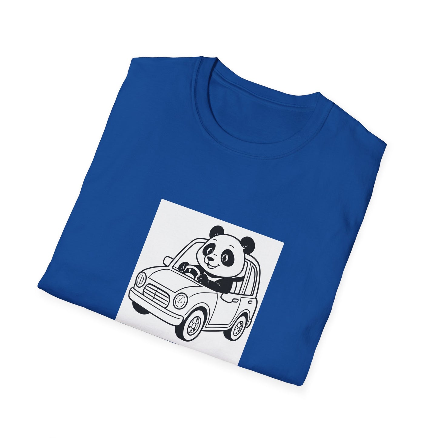 Cute Panda Driving T-Shirt, Funny Animal Tee, Gift for Animal Lovers, Birthday Present, Casual Wear