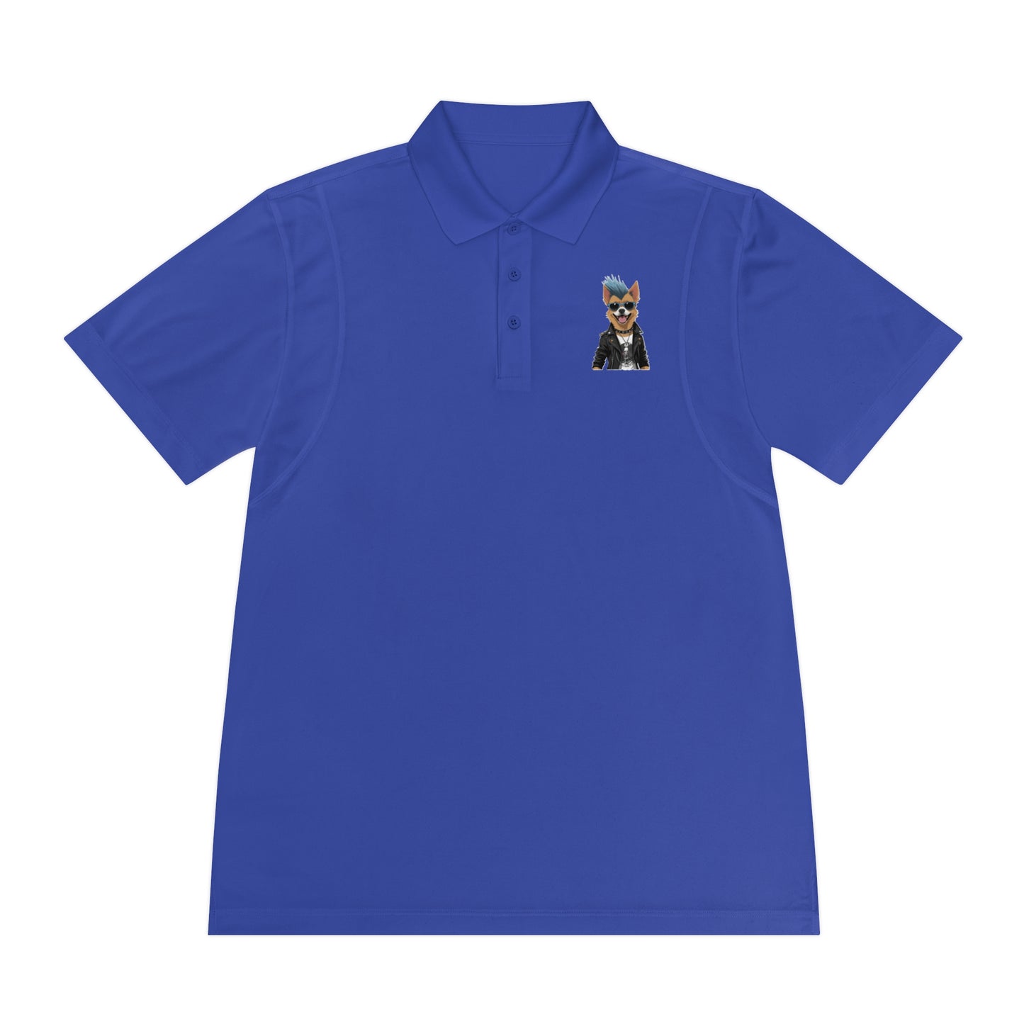 Sport Polo Shirt with Cool Dog Design