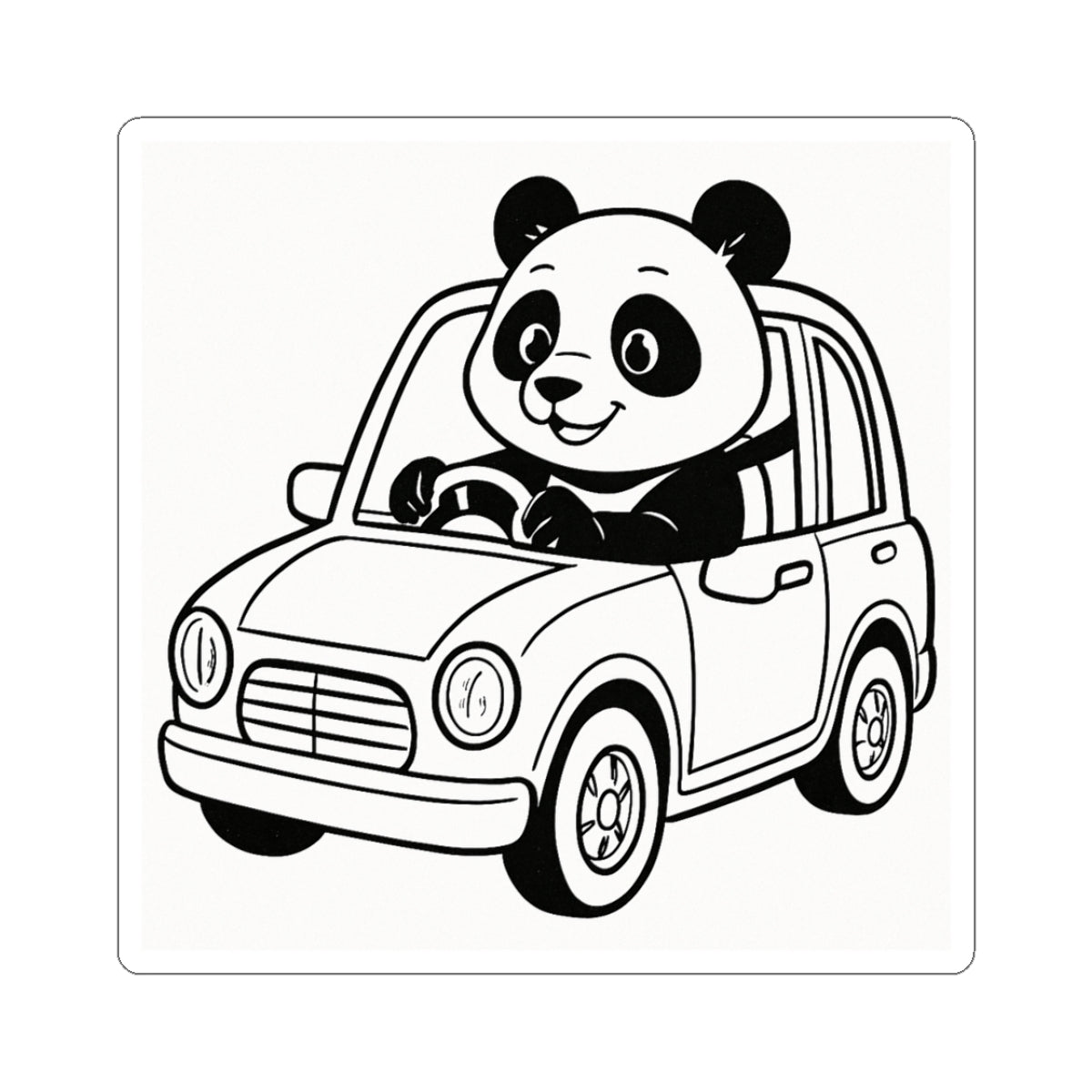 Adorable Panda Car Stickers | Cute Car Decals, Laptop Stickers, Fun Party Favors, Kids Room Decor, Gift for Animal Lovers