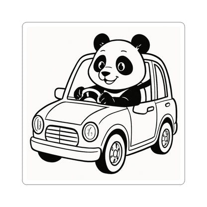 Adorable Panda Car Stickers | Cute Car Decals, Laptop Stickers, Fun Party Favors, Kids Room Decor, Gift for Animal Lovers