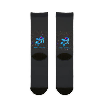 Astronaut Sublimation Crew Socks | Galaxy Vibe | Perfect Gift for Space Lovers | Fun Fashion Socks | Unique Dress Socks