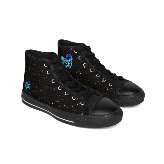 Galaxy-Inspired High-Top Sneakers | Cosmic Style for Space Lovers