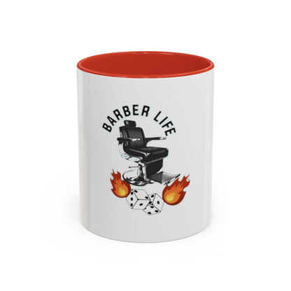 Barber Life Accent Coffee Mug