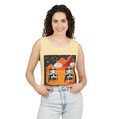 Chillin' Skeletons Tank Top - Fun Summer Vibes, Unisex Relaxed Fit, Perfect for Beach Days, Halloween Parties, and Everyday Wear