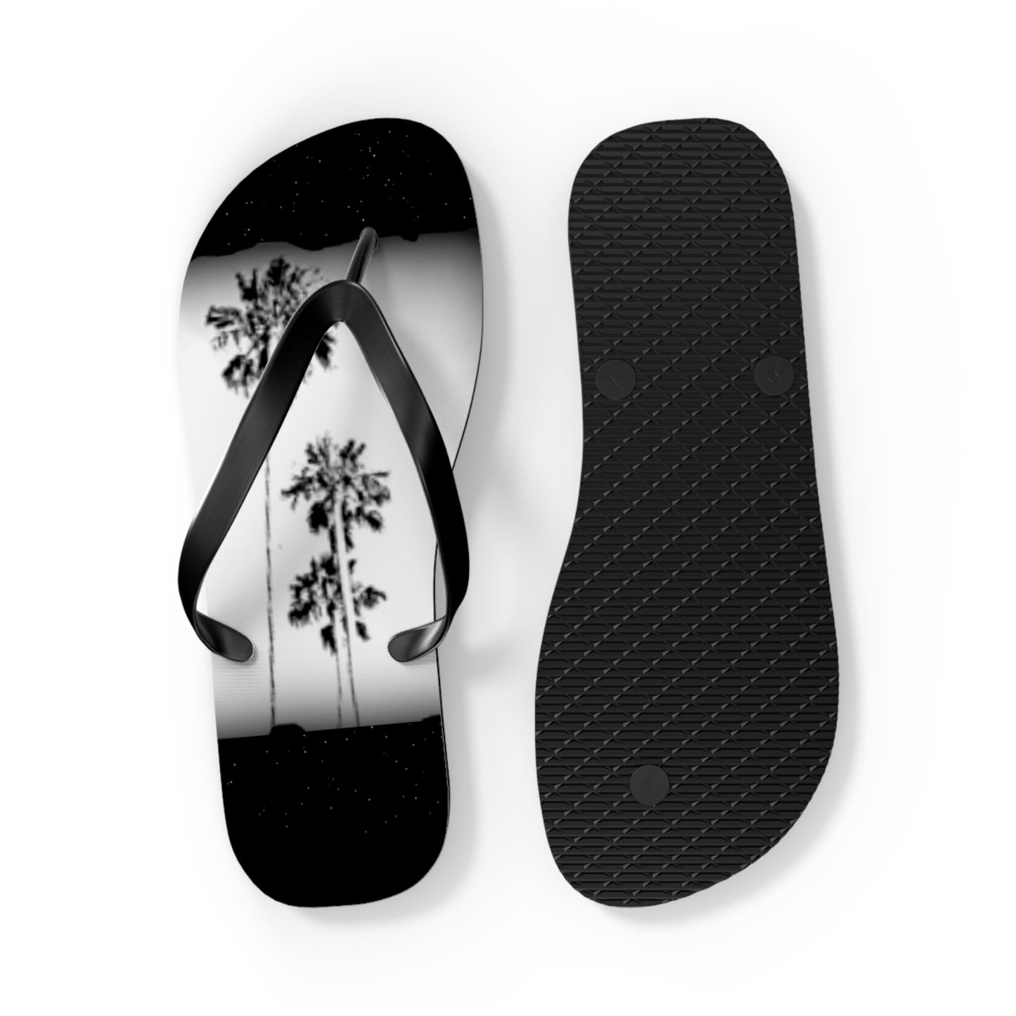Chic Palm Tree Flip Flops, Summer Footwear, Beach Sandals, Vacation Slides, Poolside Accessories, Casual Summer Style